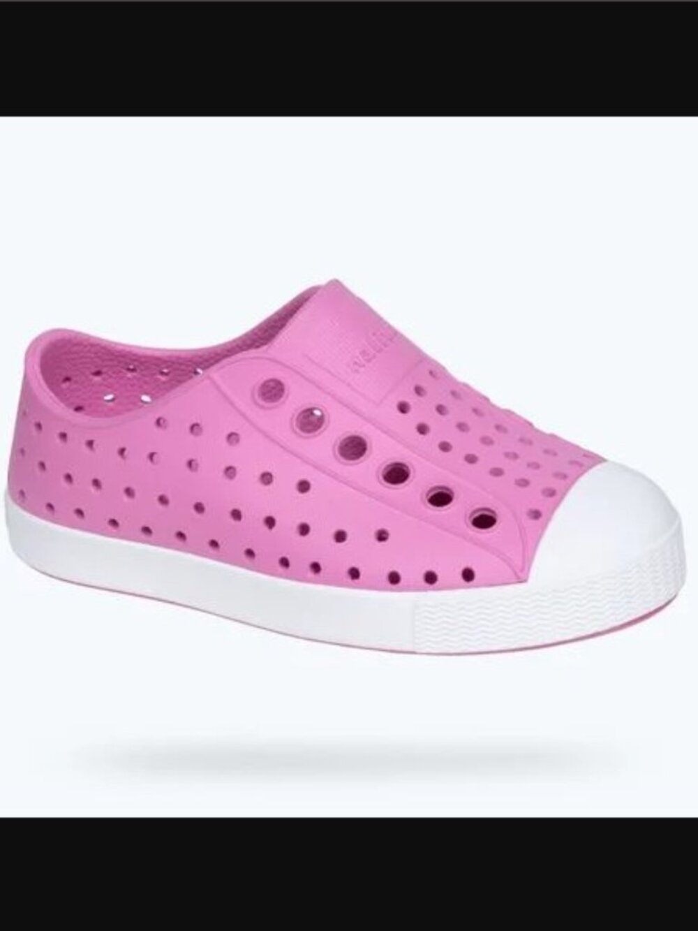Native Shoes 'Jefferson' Sugarlite girls pink foam slip on shoes sneaker sz 7